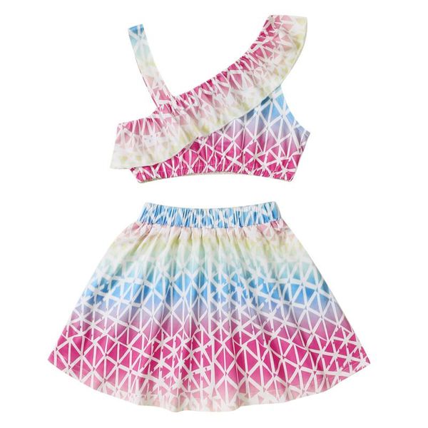 clothing sets toddler baby girl summer clothes stylish set rainbow sloping shoulder ruffle +skirts beach girls 1 2 3 4 5 years, White
clothing sets toddler baby girl summer clothes stylish set rainbow sloping shoulder ruffle +skirts beach girls 1 2 3 4 5 years, White