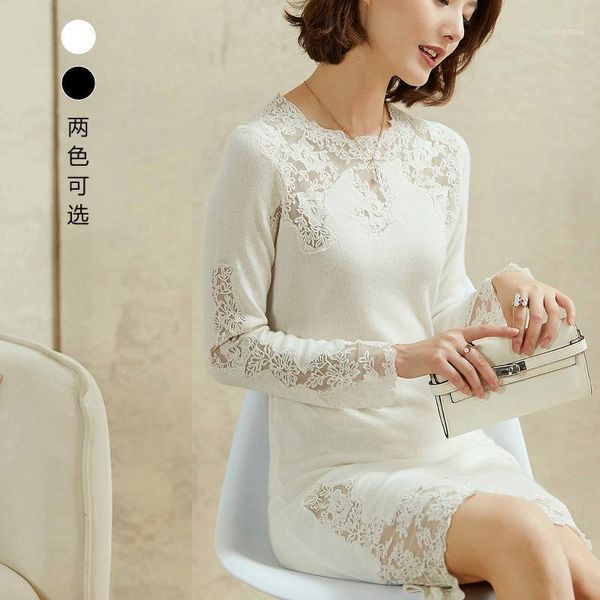 casual dresses lace embroidery cashmere dress women's mid-length high-end long-sleeved knitted bottoming skirt 2021 autumn and winter, Black;gray
casual dresses lace embroidery cashmere dress women's mid-length high-end long-sleeved knitted bottoming skirt 2021 autumn and winter, Black;gray