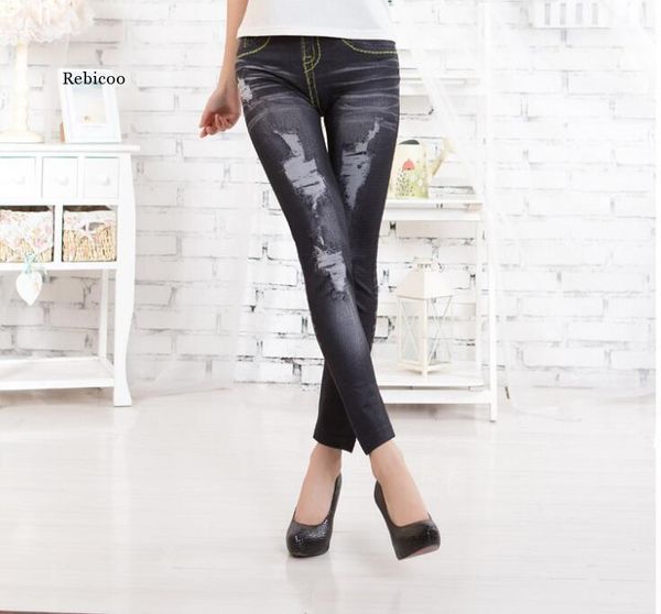 women's leggings women fashions destroyed jeans look jeggings stretch skinny laddy black/blue
women's leggings women fashions destroyed jeans look jeggings stretch skinny laddy black/blue