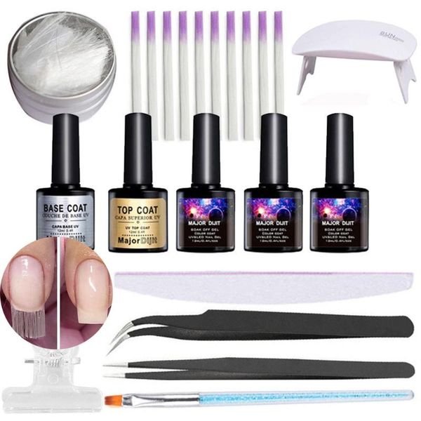 nail gel care repair art tips quick building fiberglass kit fiber nails extension set manicure tools, Red;pink
nail gel care repair art tips quick building fiberglass kit fiber nails extension set manicure tools, Red;pink