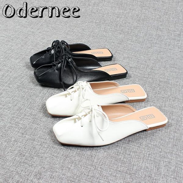 slippers odernee summer lady fashion concise squre toe cross-tied decoration leisure shoes, Black
slippers odernee summer lady fashion concise squre toe cross-tied decoration leisure shoes, Black