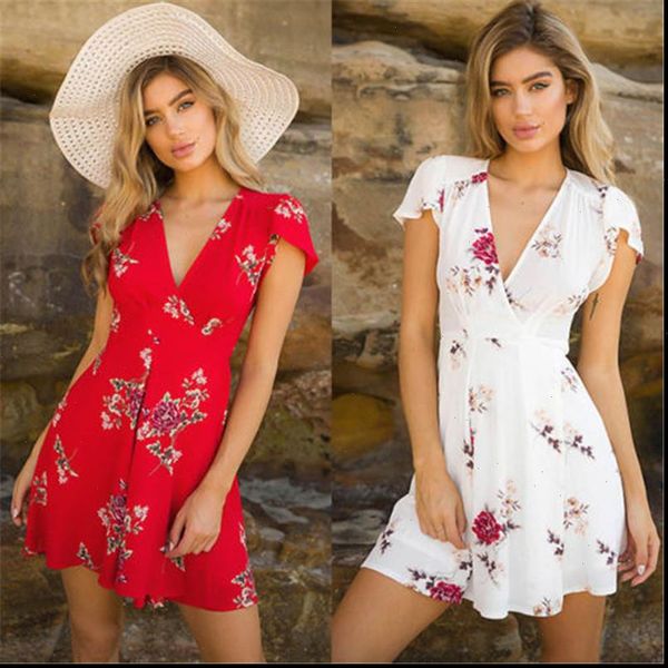 womens floral printed loose mini dress new 2018 ladies v neck summer dresses stylish short sleeve evening party dress vestidos, Black;gray 
womens floral printed loose mini dress new 2018 ladies v neck summer dresses stylish short sleeve evening party dress vestidos, Black;gray