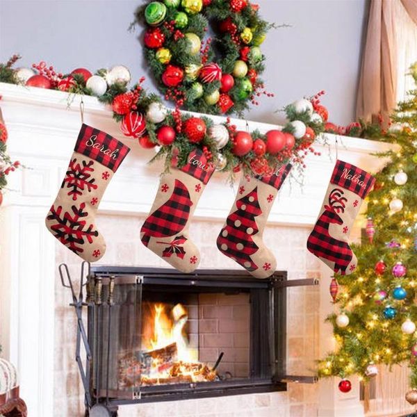 christmas decorations stockings socks with snowman santa elk bear printing xmas candy gift bag fireplace year tree decoration
christmas decorations stockings socks with snowman santa elk bear printing xmas candy gift bag fireplace year tree decoration