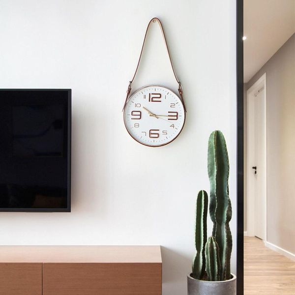 wall clocks alarm clock nordic movement glass home decor paux leather belt hanging bell watches living room decoration
wall clocks alarm clock nordic movement glass home decor paux leather belt hanging bell watches living room decoration