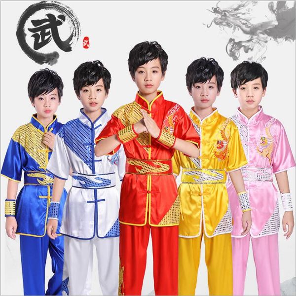 stage wear children's martial arts clothing practice clothes short sleeve young children taiji competition performance, Black;red
stage wear children's martial arts clothing practice clothes short sleeve young children taiji competition performance, Black;red