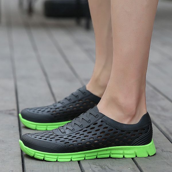new summer green men slippers size 44 hollow out shoes beach men sandals lightweight men fashion clogs sandalias de verano, Black
new summer green men slippers size 44 hollow out shoes beach men sandals lightweight men fashion clogs sandalias de verano, Black