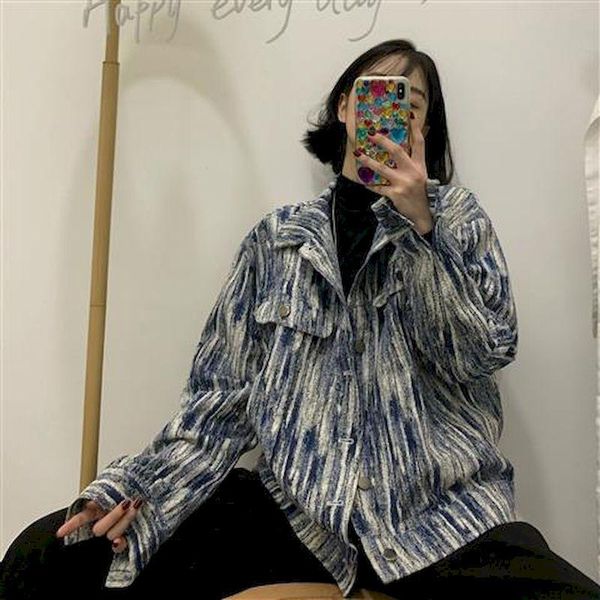 women's jackets snow washed denim men women jacket 2021 spring autumn streetwear vintage hong kong korean fried street couple coat oute, Black;brown
women's jackets snow washed denim men women jacket 2021 spring autumn streetwear vintage hong kong korean fried street couple coat oute, Black;brown