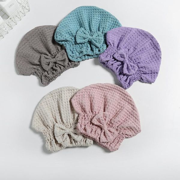 towel soft waffle bow shower cap strong absorbent dry hair
towel soft waffle bow shower cap strong absorbent dry hair