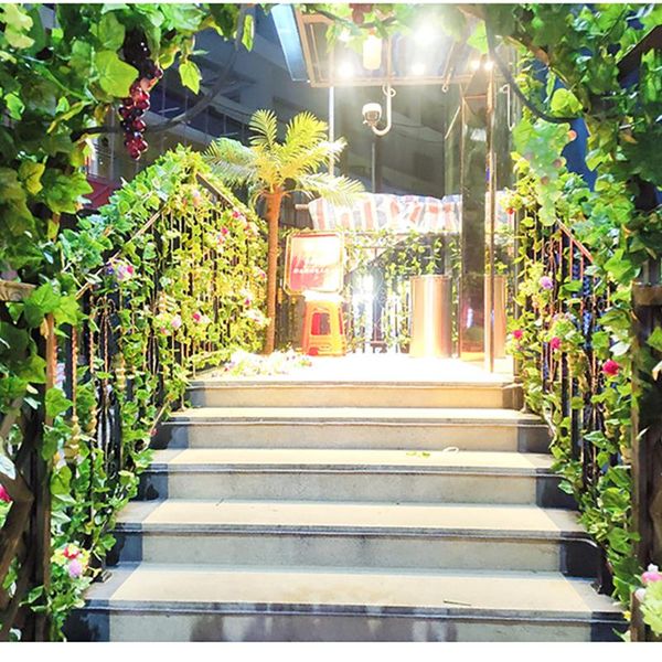 decorative flowers & wreaths artificial leaves plastic plant vine wall hanging garden living room club bar decorated fake green wedding deco
decorative flowers & wreaths artificial leaves plastic plant vine wall hanging garden living room club bar decorated fake green wedding deco