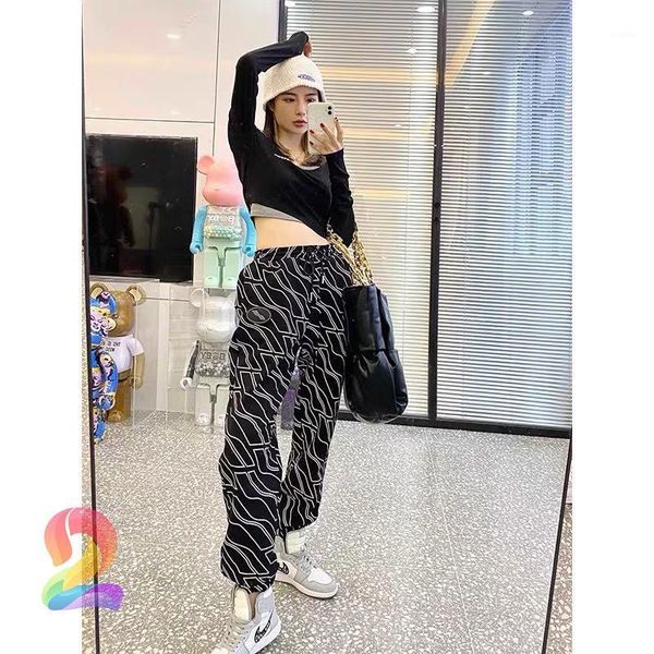 welldone full pattern sweatpants women men's drawstring jogging pants fashion casual trousers, Black
welldone full pattern sweatpants women men's drawstring jogging pants fashion casual trousers, Black