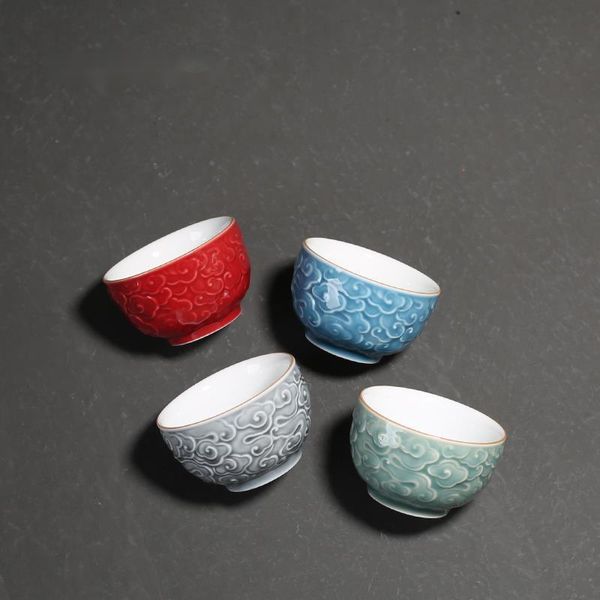 cups & saucers 90ml porcelain relief cloud master cup colorful large teacup gift box chinese tea ceramic bowl
cups & saucers 90ml porcelain relief cloud master cup colorful large teacup gift box chinese tea ceramic bowl