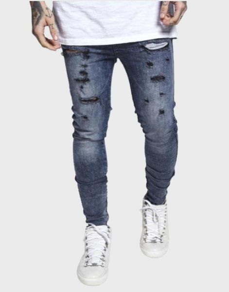 men's jeans siksilk oil dry hareem, Blue