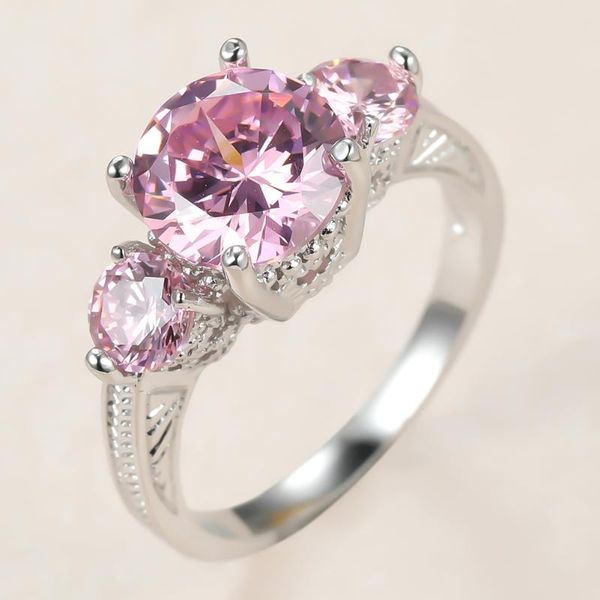wedding rings classic female pink crystal stone ring charm silver color for women dainty bride round zircon engagement, Slivery;golden
wedding rings classic female pink crystal stone ring charm silver color for women dainty bride round zircon engagement, Slivery;golden