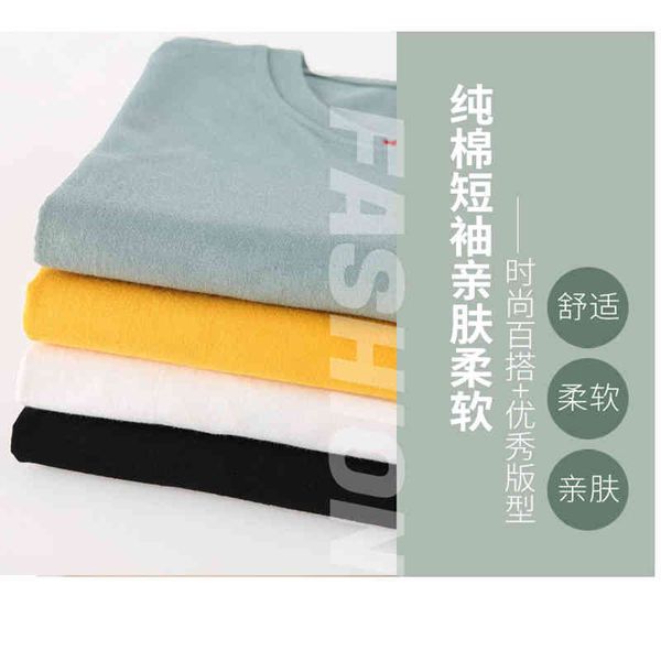 summer vacation two piec of solid color casual knitted t-shirt 2021 men's pure cotton short sve trend loose print, White;black
summer vacation two piec of solid color casual knitted t-shirt 2021 men's pure cotton short sve trend loose print, White;black