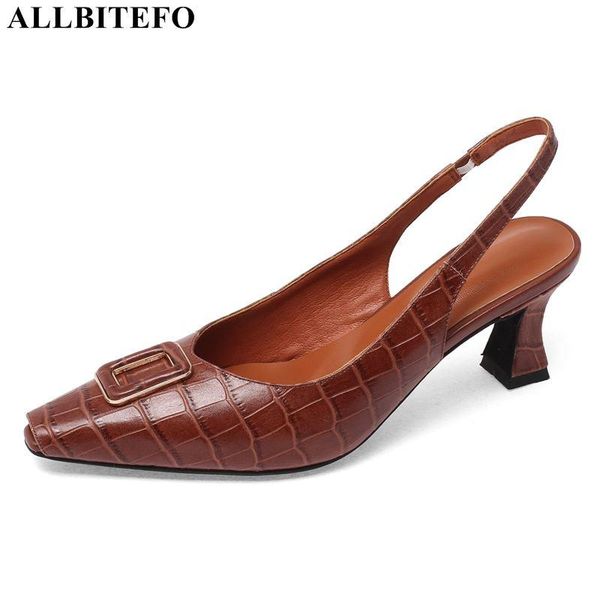 dress shoes allbitefo retro genuine leather brand high heels office ladies square toe summer women sandals size:33-43, Black
dress shoes allbitefo retro genuine leather brand high heels office ladies square toe summer women sandals size:33-43, Black