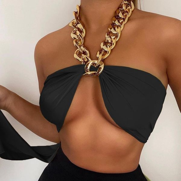 women's tanks & camis summer metal chain halter crop women sleeveless backless bandage wrap chest cami 2021 clubwear mini vest, White
women's tanks & camis summer metal chain halter crop women sleeveless backless bandage wrap chest cami 2021 clubwear mini vest, White