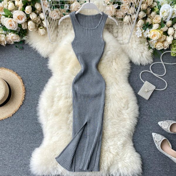 2021 new split slim bodycon knitted midi tank sun summer party casual women sheath club knee length es pp478 wudd, Black;gray
2021 new split slim bodycon knitted midi tank sun summer party casual women sheath club knee length es pp478 wudd, Black;gray