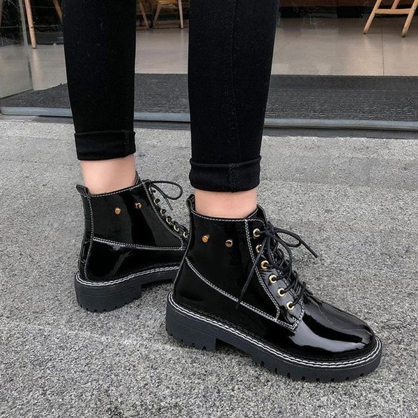 boots aleafalling women soft leather lace up shinny black waterproof lady shoes solid outdoor girl's metal
boots aleafalling women soft leather lace up shinny black waterproof lady shoes solid outdoor girl's metal