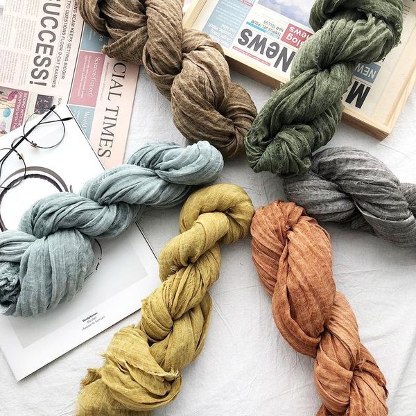 scarves 2021 pure color cotton and linen scarf wholesale natural wrinkled women shawl men, Blue;gray
scarves 2021 pure color cotton and linen scarf wholesale natural wrinkled women shawl men, Blue;gray
