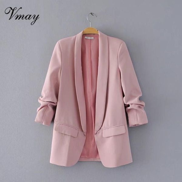 women's suits & blazers vmay 2021 arrival women fashion spring and autumn solid color buttonless jacket suit, White;black
women's suits & blazers vmay 2021 arrival women fashion spring and autumn solid color buttonless jacket suit, White;black