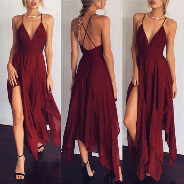 casual dresses summer spaghetti strap dress women boho long evening party cocktail beach sundress robe femme vestidos, Black;gray
casual dresses summer spaghetti strap dress women boho long evening party cocktail beach sundress robe femme vestidos, Black;gray