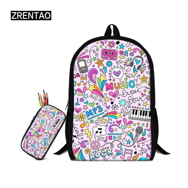 backpack zrentao rugzak children school bag + pencil case musical print for teenagers 2 pcs/set schoolbags polyester mochilas
backpack zrentao rugzak children school bag + pencil case musical print for teenagers 2 pcs/set schoolbags polyester mochilas
