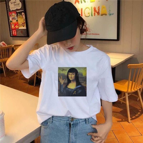 90s tshirt new fashion mona lisa aesthetic tees female harajuku t shirt women grunge funny cartoon t-shirt ullzang vintage, White
90s tshirt new fashion mona lisa aesthetic tees female harajuku t shirt women grunge funny cartoon t-shirt ullzang vintage, White