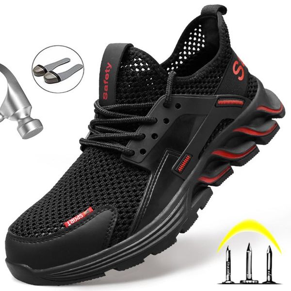 boots indestructible shoes work steel toe safety protective men lightweight sneakers plus size, Black
boots indestructible shoes work steel toe safety protective men lightweight sneakers plus size, Black