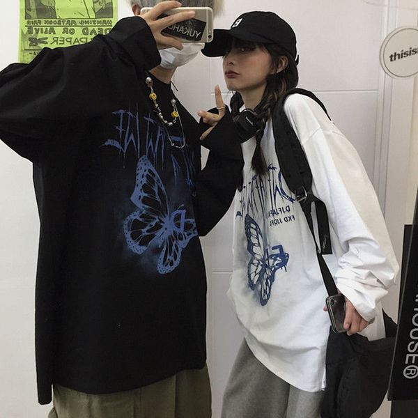 2021 new cute couple streetwear summer butterfely t shirt women harajuku short sleeves tee hip hop gothic high street tshirt 0e6a, White
2021 new cute couple streetwear summer butterfely t shirt women harajuku short sleeves tee hip hop gothic high street tshirt 0e6a, White