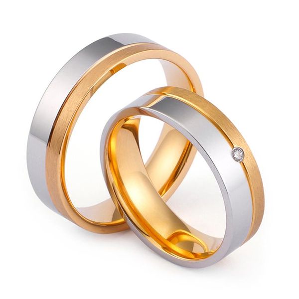 wedding rings solitaire ring for women and men silver gold color stainless steel couple never fade or rust titanium jewelry, Slivery;golden
wedding rings solitaire ring for women and men silver gold color stainless steel couple never fade or rust titanium jewelry, Slivery;golden