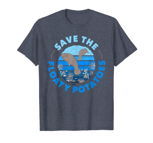 save the floaty potatoes manatee retro vintage tshirt gift, White;black 
save the floaty potatoes manatee retro vintage tshirt gift, White;black