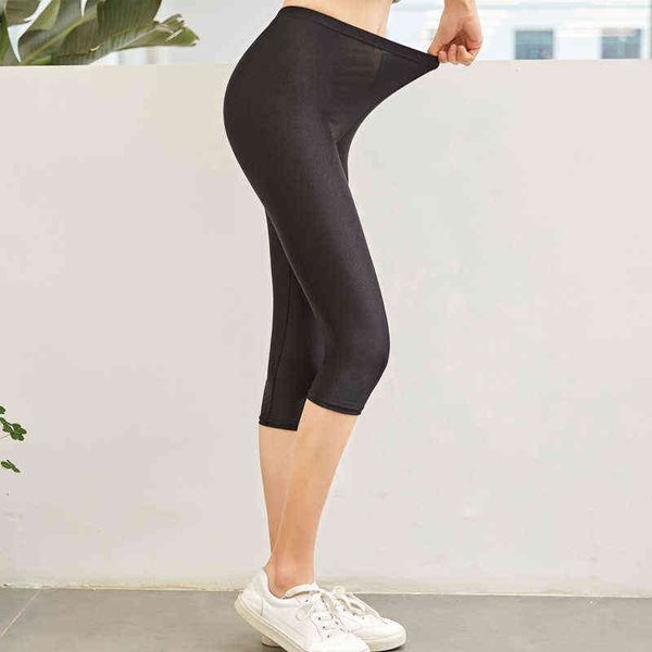 women's leggings thin glossy step on the feet to make leggings large size spring and summer wear bottom elastic slim pants, Black
women's leggings thin glossy step on the feet to make leggings large size spring and summer wear bottom elastic slim pants, Black