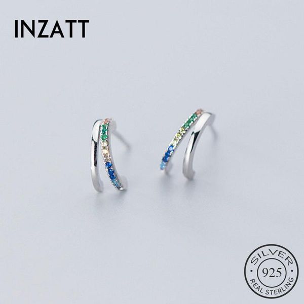 hoop & huggie inzareal 925 sterling silver colourful zircon earrings for fashion women party bohemian fine jewelry accessories, Golden;silver
hoop & huggie inzareal 925 sterling silver colourful zircon earrings for fashion women party bohemian fine jewelry accessories, Golden;silver