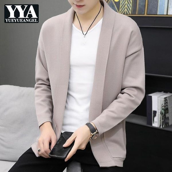korean style mens new fashion slim solid knitted sweaters coat pockets long sleeve casual thin cardigan jackets, White;black
korean style mens new fashion slim solid knitted sweaters coat pockets long sleeve casual thin cardigan jackets, White;black