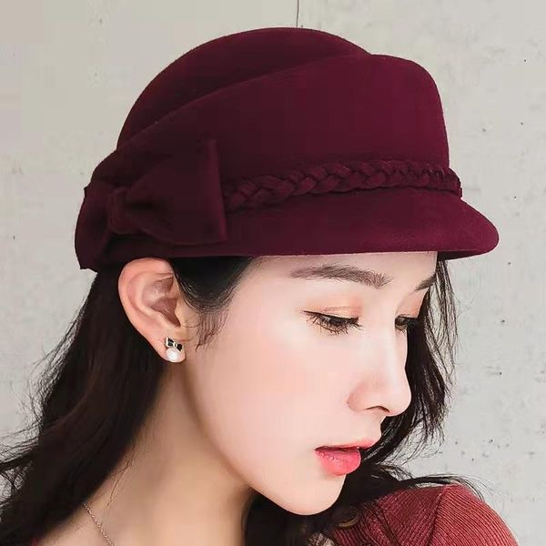 stingy brim hats fibonacci for women 100% wool fedoras hat charming banquet headdress cap elegant female bow berets caps pillbox, Blue;gray
stingy brim hats fibonacci for women 100% wool fedoras hat charming banquet headdress cap elegant female bow berets caps pillbox, Blue;gray