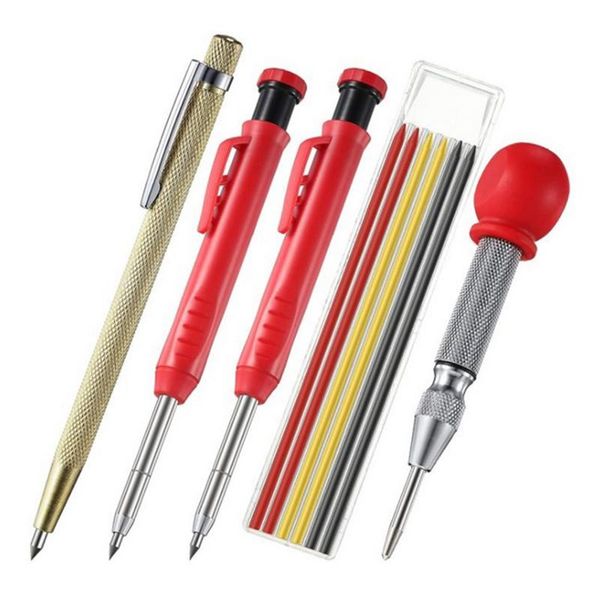 professional hand tool sets 10pcs carpenter pencils marker and automatic center punch marking for construction
professional hand tool sets 10pcs carpenter pencils marker and automatic center punch marking for construction