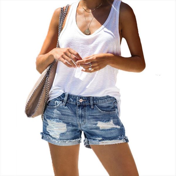 shorts denim high waist bleached womens jean ripped hole short casual lady pants summer streetwear wdc8018, Blue
shorts denim high waist bleached womens jean ripped hole short casual lady pants summer streetwear wdc8018, Blue