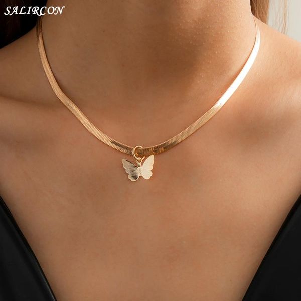 vintage aesthetic butterfly pendant necklace for women goth charm snake chain on the neck kpop choker necklace fashion jewelry, Silver
vintage aesthetic butterfly pendant necklace for women goth charm snake chain on the neck kpop choker necklace fashion jewelry, Silver