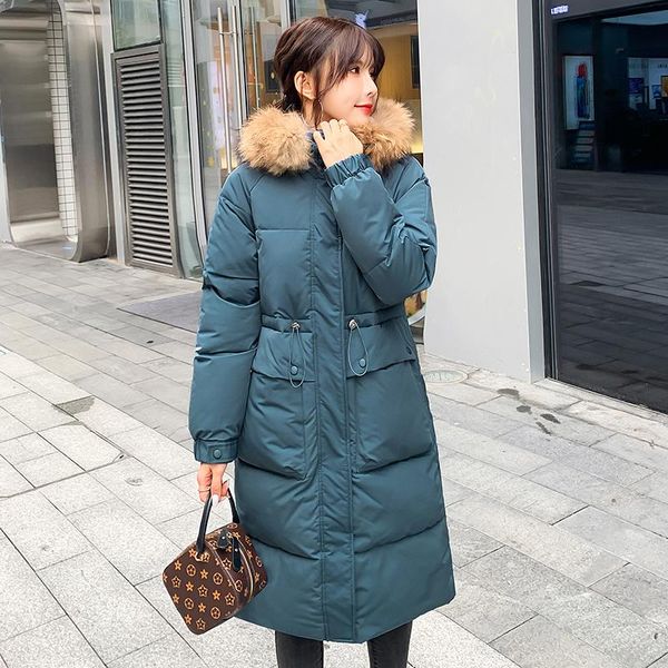 women's down & parkas 2021 long hooded parka faux fur thick warm winter jacket women casual slim adjustable waist big pockets female co, Black
women's down & parkas 2021 long hooded parka faux fur thick warm winter jacket women casual slim adjustable waist big pockets female co, Black
