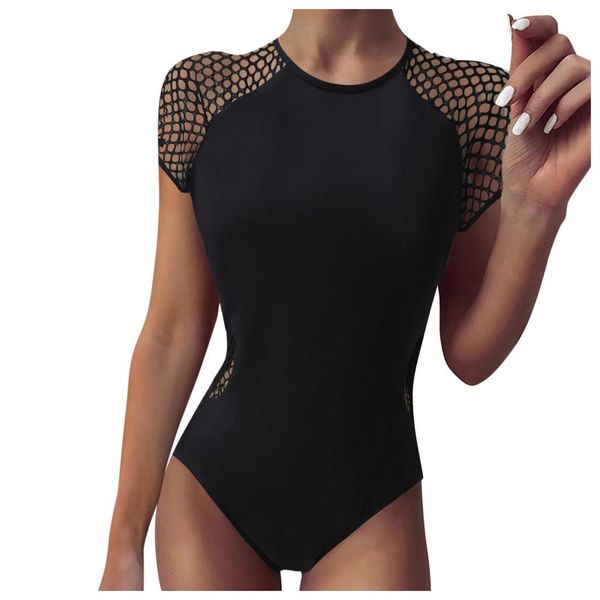 one-piece suits ladies mesh shoulder hollow out one piece swimsuit women plus size solid short sleeve swim bodysuit monokini beachwear
one-piece suits ladies mesh shoulder hollow out one piece swimsuit women plus size solid short sleeve swim bodysuit monokini beachwear