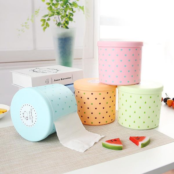 tissue boxes & napkins plastic dot pattern box car holder round case for kitchen living room roll paper organizer home deskdecor
tissue boxes & napkins plastic dot pattern box car holder round case for kitchen living room roll paper organizer home deskdecor