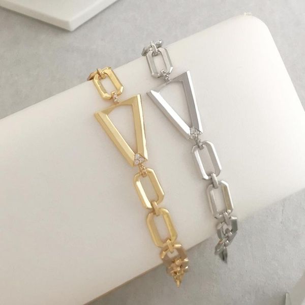 link, chain qmhje triangle charm pendant bracelet women men geometric choker gold silver cubic zirconia paved jewelry punk trendy, Black
link, chain qmhje triangle charm pendant bracelet women men geometric choker gold silver cubic zirconia paved jewelry punk trendy, Black