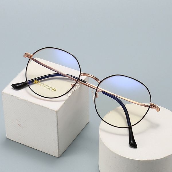 titanium alloy optical frames trend women myopia glasses frame flat metal round eyeglasses comfortable student wholesale, Black
titanium alloy optical frames trend women myopia glasses frame flat metal round eyeglasses comfortable student wholesale, Black