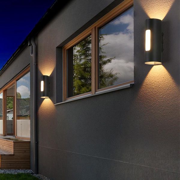 outdoor wall lamps modern waterproof lamp led ip54 aluminum light garden porch landscape sconce 110v 220v luminaire