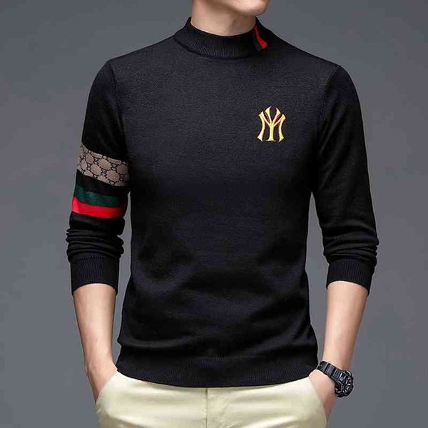 luxury digner high-end brand embroidered knitted sweater round neck autumn and winter warm casual fashion men's wear, Black
luxury digner high-end brand embroidered knitted sweater round neck autumn and winter warm casual fashion men's wear, Black