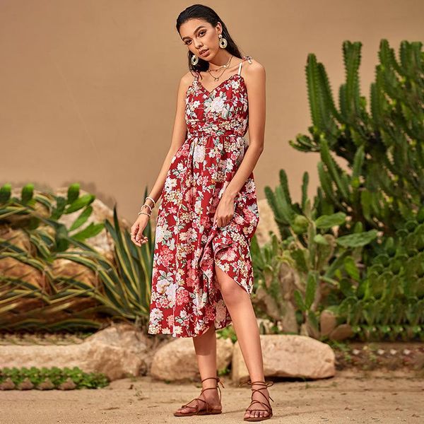 casual dresses summer women dress floral print beach bowtie strap v neck sleeveless long sundress 2021 backless holiday, Black;gray
casual dresses summer women dress floral print beach bowtie strap v neck sleeveless long sundress 2021 backless holiday, Black;gray