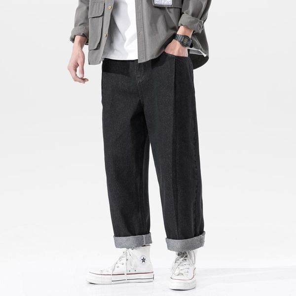 men's jeans autumn korean styles black blue daily casual loose straight harem denim trousers biker outwears
men's jeans autumn korean styles black blue daily casual loose straight harem denim trousers biker outwears