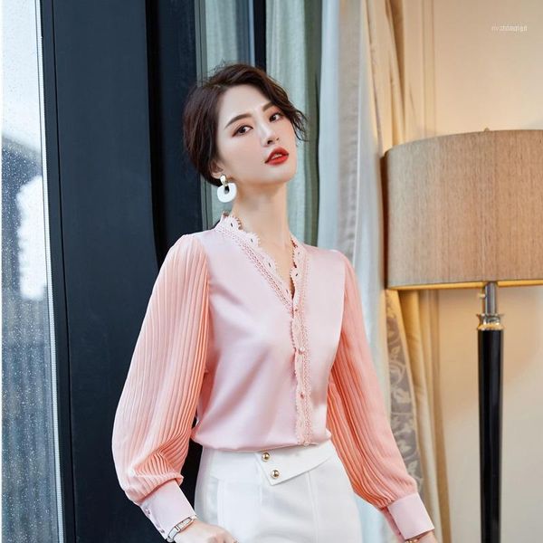 women's blouses & shirts elegant pink ladies office work wear long sleeve for women business styles female clothes s-5xl1, White
women's blouses & shirts elegant pink ladies office work wear long sleeve for women business styles female clothes s-5xl1, White