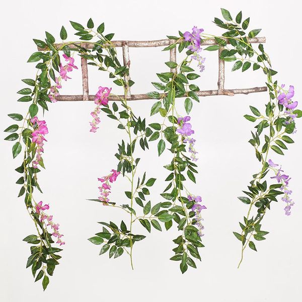 decorative flowers & wreaths 1.8m simulation wisteria flower vine plant ivy wall wedding arch home party garden el hanging craft fake
decorative flowers & wreaths 1.8m simulation wisteria flower vine plant ivy wall wedding arch home party garden el hanging craft fake