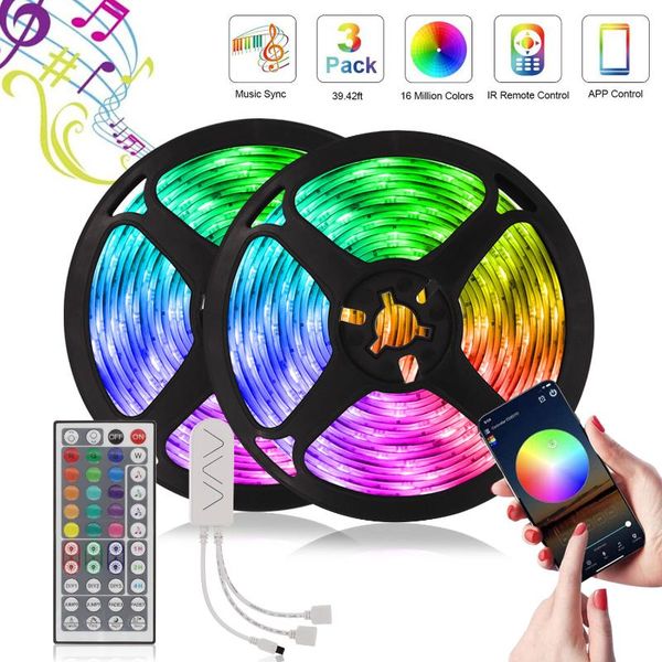 strips 5-20m music sync bluetooth control led strip lights 12v time setting night lamp luces rgb flexible tape decor christmas room
strips 5-20m music sync bluetooth control led strip lights 12v time setting night lamp luces rgb flexible tape decor christmas room